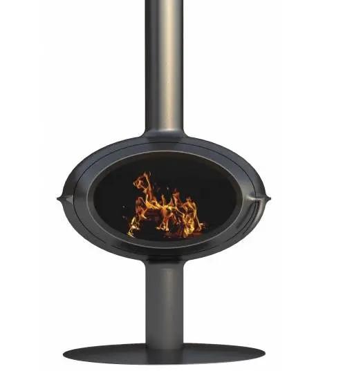 Poêle à bois Invicta Brio sur pied – 7 kW, design moderne hublot fonte, bûches 50 cm INVICTA