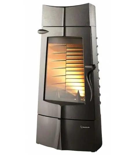 Poêle à bois Invicta Chamane 10 – Fonte anthracite – 10 kW – Flamme Verte 7 étoiles INVICTA