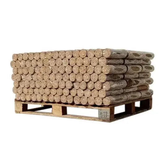 Bois densifié – Feuillus – 1/2 palette de 538 kg - ENERGIE BOIS SERVICE